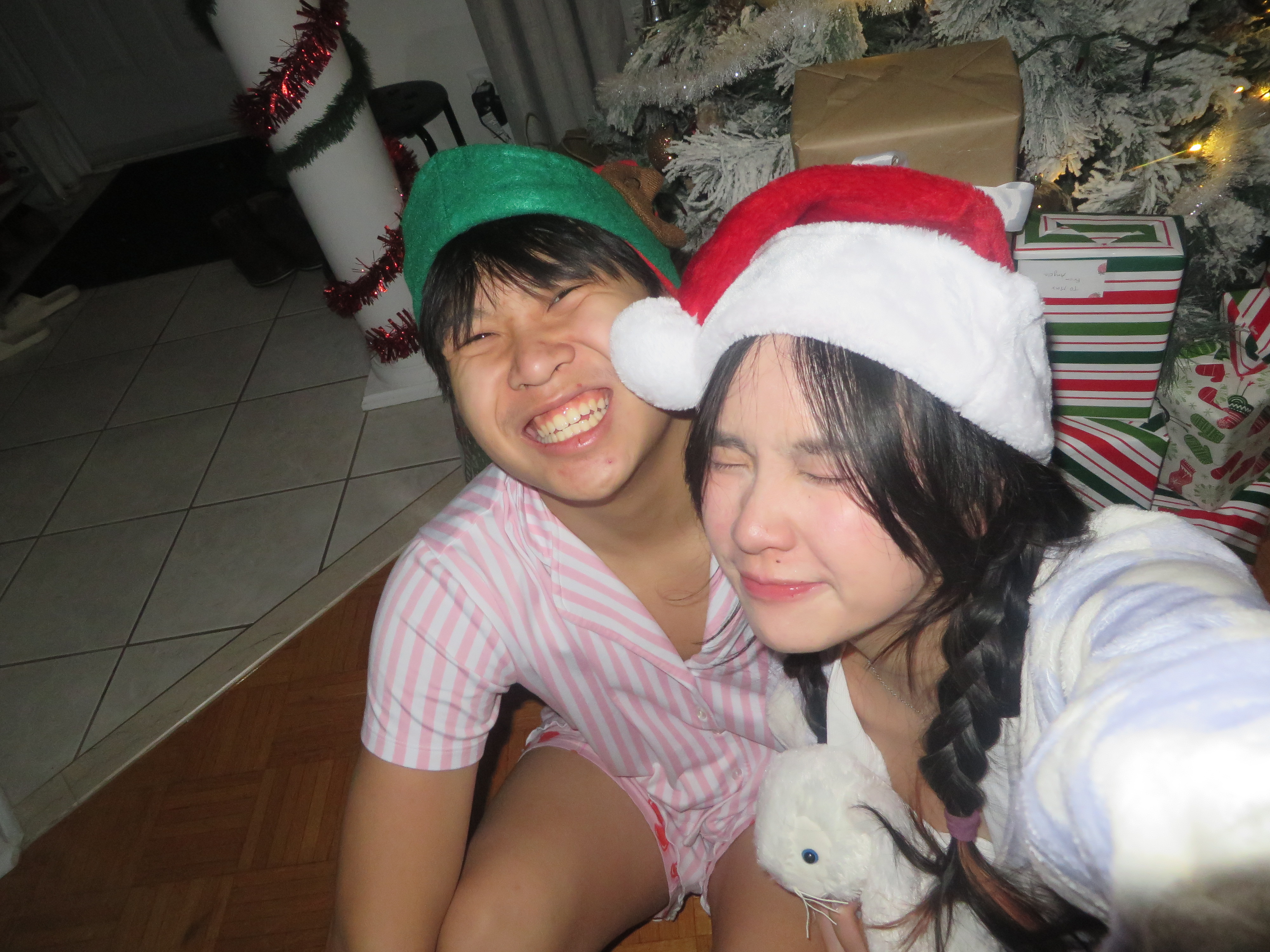 angela and max at christmas 2024